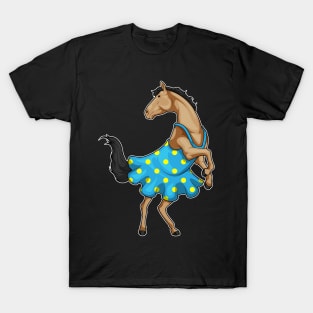 Horse Polka Dots Dress T-Shirt